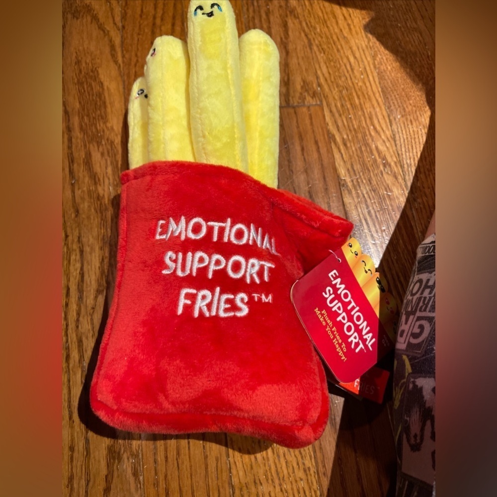 Emotional Support French Fries - Plush/Stuffed What Do You Meme With Tags Funny